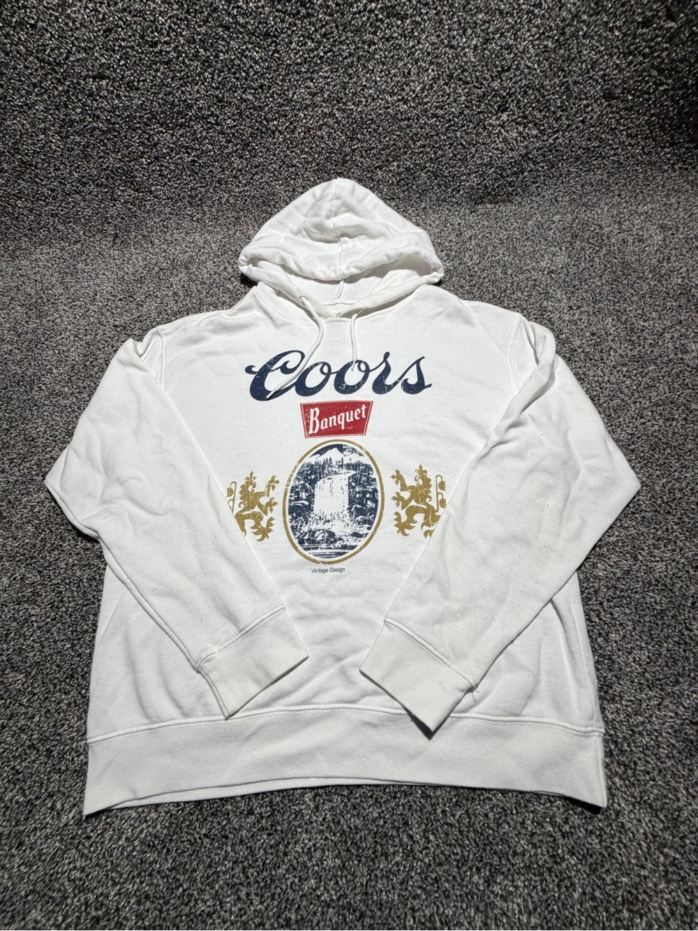 Coors Banquet Hooded Sweatshirt Men’s Large